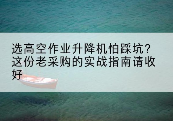 东光高空作业升降机厂家推荐-选高空作业升降机怕踩坑？这份老采购的实战指南请收好